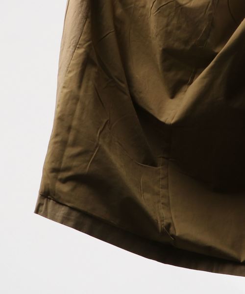 THE MORNING AFTER（ザ モーニング アフター）の「高密度チノクロス フード脱着 BIG ステンカラーコート（ステンカラーコート・レディース・チャコールグレー/ベージュ/カーキ/ネイビー・FREE）」の7枚目の写真