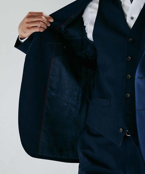 MEN'S BIGI（メンズビギ）の「ミニチェックメッシュ　テーラードジャケット（テーラードジャケット・メンズ・ネイビー/ブラウン/ブルー・LL/SS/S/M/L）」の12枚目の写真