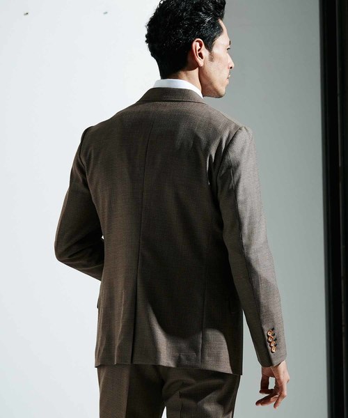 MEN'S BIGI（メンズビギ）の「ミニチェックメッシュ　テーラードジャケット（テーラードジャケット・メンズ・ネイビー/ブラウン/ブルー・LL/SS/S/M/L）」の18枚目の写真