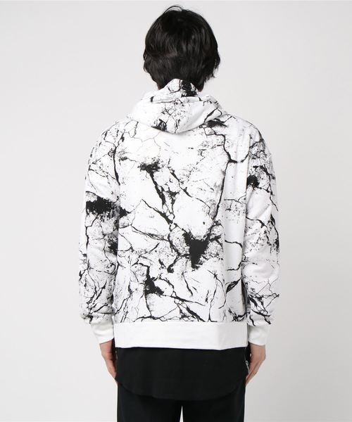 STYLEBLOCK（スタイルブロック）の「ロゴプリントフェイクレイヤードサイドジップスリットパーカー（パーカー・メンズ・ホワイト系その他/ブラック系その他/ホワイト系その他2/ブラック系その他2・L/M）」の6枚目の写真