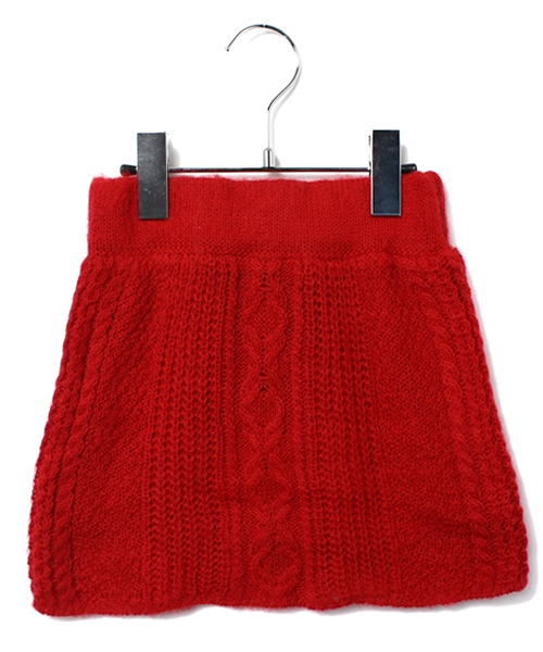 CIAOPANIC TYPY（チャオパニックティピー）の「ケーブルニットスカート（スカート・キッズ・ホワイト/ブルー/レッド/イエロー/ブラック・145/85/125/105）」の12枚目の写真