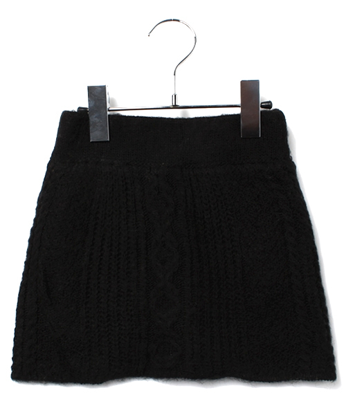 CIAOPANIC TYPY（チャオパニックティピー）の「ケーブルニットスカート（スカート・キッズ・ホワイト/ブルー/レッド/イエロー/ブラック・145/85/125/105）」の3枚目の写真