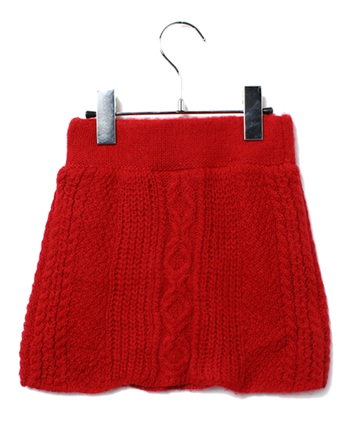 CIAOPANIC TYPY（チャオパニックティピー）の「ケーブルニットスカート（スカート・キッズ・ホワイト/ブルー/レッド/イエロー/ブラック・145/85/125/105）」の6枚目の写真