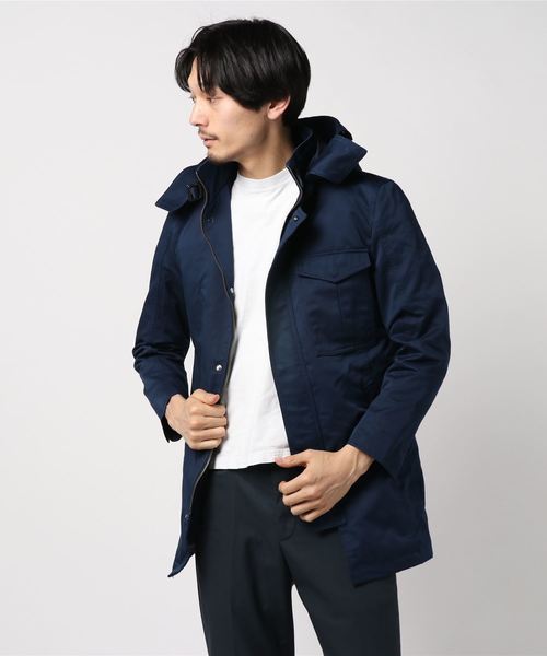 MK MICHEL KLEIN HOMME （エムケーミッシェルクランオム）の「スプリングコート（ミリタリーTCウエポン）（モッズコート・メンズ・カーキ/ブルー/ダークネイビー・46/48）」の4枚目の写真