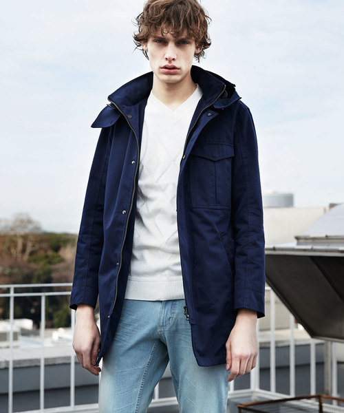 MK MICHEL KLEIN HOMME （エムケーミッシェルクランオム）の「スプリングコート（ミリタリーTCウエポン）（モッズコート・メンズ・カーキ/ブルー/ダークネイビー・46/48）」の6枚目の写真