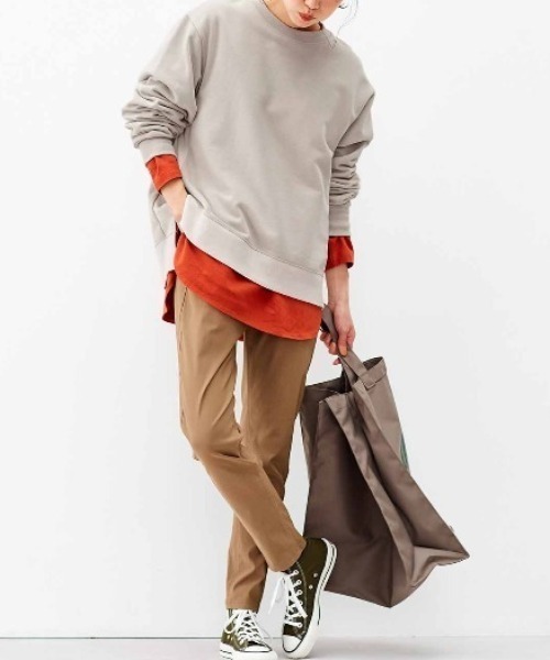 Live in comfort（リブインコンフォート）の「リブ　イン　コンフォート　まるではいてないみたい！？すっきり美脚！スーパー伸び軽テーパードパンツ（その他パンツ・レディース・アイボリー/ベージュ/カーキ/ブラック・MEDIUM/LARGE/X-LARGE/XX-LARGE/SMALL/XXX-LARGE）」の13枚目の写真