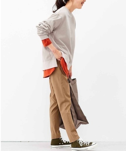 Live in comfort（リブインコンフォート）の「リブ　イン　コンフォート　まるではいてないみたい！？すっきり美脚！スーパー伸び軽テーパードパンツ（その他パンツ・レディース・アイボリー/ベージュ/カーキ/ブラック・MEDIUM/LARGE/X-LARGE/XX-LARGE/SMALL/XXX-LARGE）」の14枚目の写真