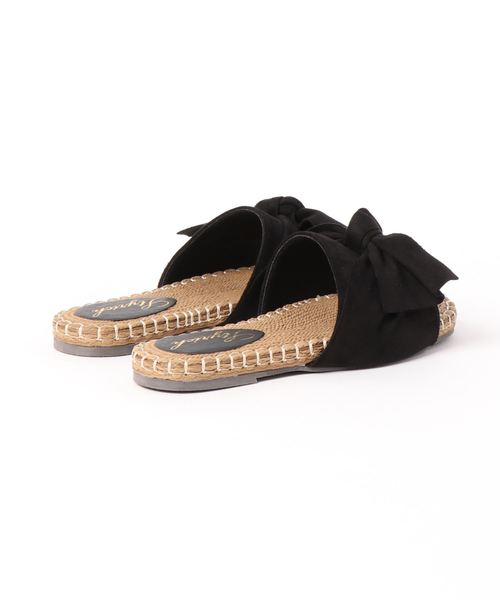 GeeRA（ジーラ）の「リボンデザインフラットサンダル（サンダル・レディース・ブラック/ベージュ/オレンジ/グリーン・X-LARGE/MEDIUM/LARGE/SMALL）」の5枚目の写真