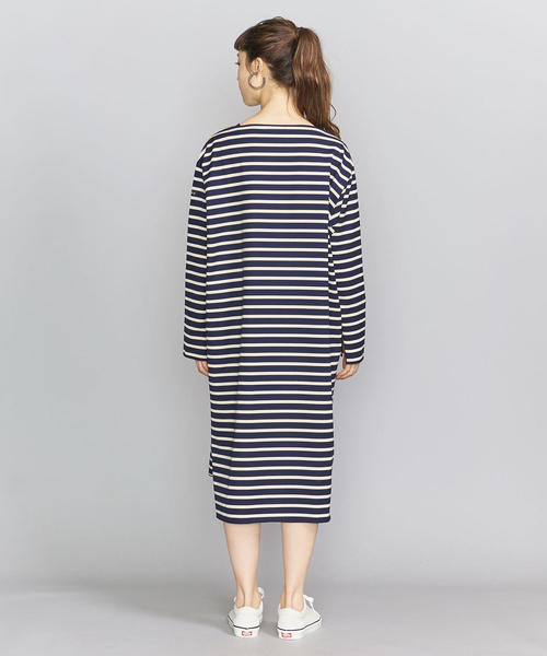 AMERICANA（アメリカーナ）の「＜Americana（アメリカーナ）＞コットンボートネックワンピース/ボーダー（ワンピース・レディース・ピンク/ネイビー・FREE）」の3枚目の写真