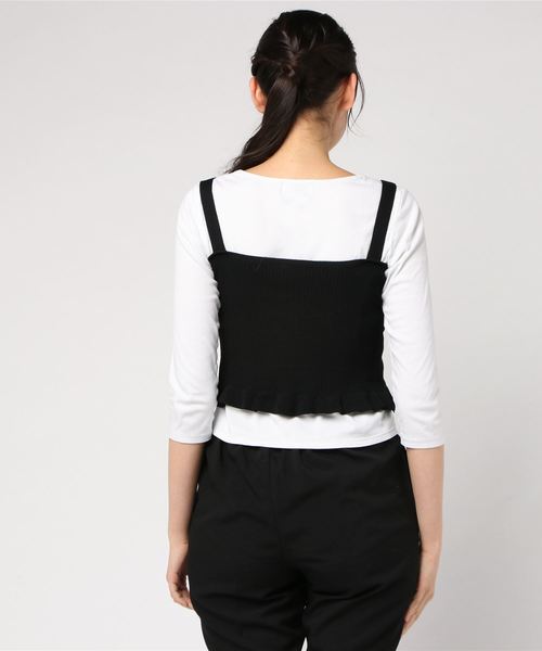 Libby&Rose（リビーアンドローズ）の「ＺＩＰビスチェ（ニット/セーター・レディース・ブラック/ブルー/グリーン/アイボリー/マスタード・FREE）」の7枚目の写真