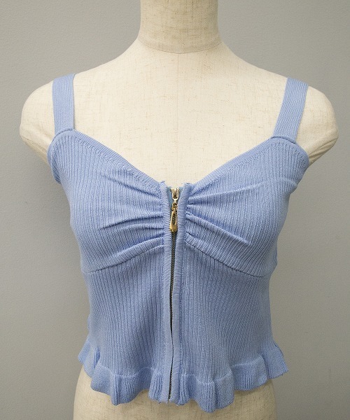 Libby&Rose（リビーアンドローズ）の「ＺＩＰビスチェ（ニット/セーター・レディース・ブラック/ブルー/グリーン/アイボリー/マスタード・FREE）」の4枚目の写真