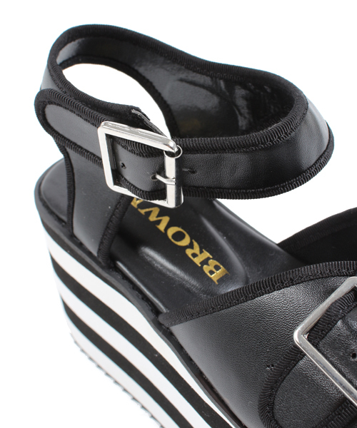 WEGO(ウィゴー)の「WEGO/厚底ラインサンダル(サンダル・レディース・ホワイト/ブラック・23.5/24.5)」の7枚目の写真