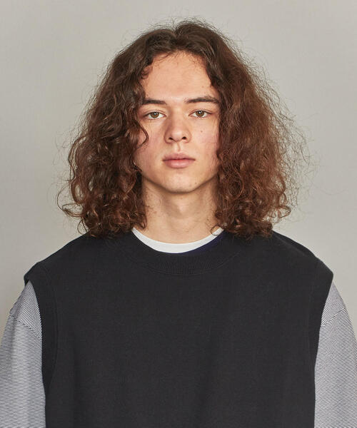 BEAUTY&YOUTH UNITED ARROWS（ビューティーアンドユースユナイテッドアローズ）の「BY スウェット ワイド ベスト -MADE IN JAPAN-（ベスト・メンズ・ベージュ/ブラック・M/L/S）」の5枚目の写真