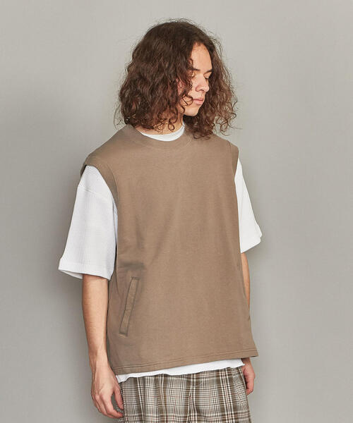 BEAUTY&YOUTH UNITED ARROWS（ビューティーアンドユースユナイテッドアローズ）の「BY スウェット ワイド ベスト -MADE IN JAPAN-（ベスト・メンズ・ベージュ/ブラック・M/L/S）」の14枚目の写真