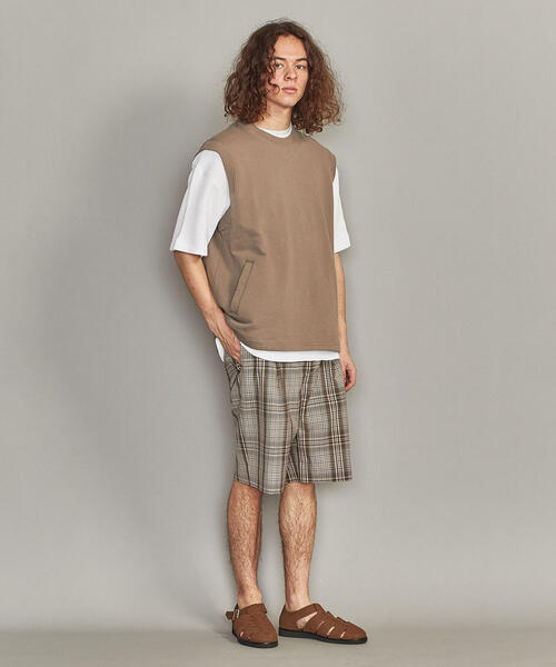 BEAUTY&YOUTH UNITED ARROWS（ビューティーアンドユースユナイテッドアローズ）の「BY スウェット ワイド ベスト -MADE IN JAPAN-（ベスト・メンズ・ベージュ/ブラック・M/L/S）」の15枚目の写真
