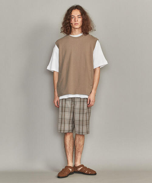 BEAUTY&YOUTH UNITED ARROWS（ビューティーアンドユースユナイテッドアローズ）の「BY スウェット ワイド ベスト -MADE IN JAPAN-（ベスト・メンズ・ベージュ/ブラック・M/L/S）」の16枚目の写真