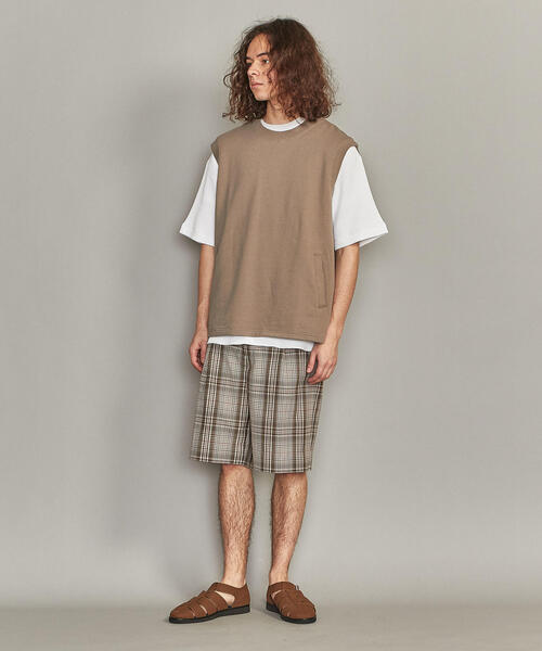 BEAUTY&YOUTH UNITED ARROWS（ビューティーアンドユースユナイテッドアローズ）の「BY スウェット ワイド ベスト -MADE IN JAPAN-（ベスト・メンズ・ベージュ/ブラック・M/L/S）」の9枚目の写真