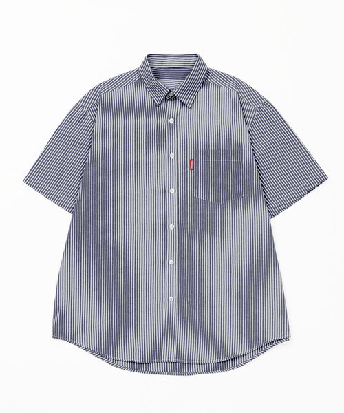 DING（ディング）の「DING/半袖ストライプシャツ（シャツ/ブラウス・レディース・ホワイト/ブラック・FREE）」の4枚目の写真