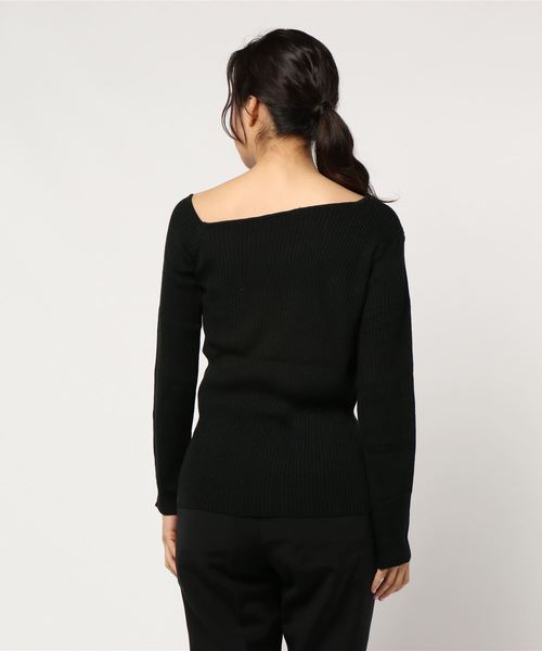 SESTO（セスト）の「綿タッチワンショルカットソー（Tシャツ/カットソー・レディース・ブラック/ブラウン/アイボリー/モカ・M）」の6枚目の写真