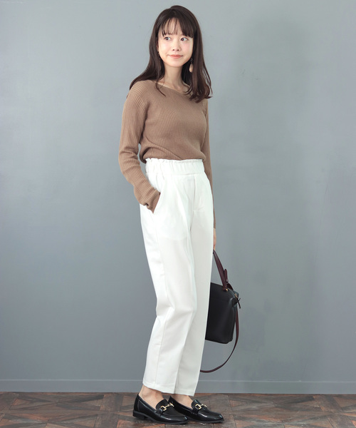 SESTO（セスト）の「綿タッチワンショルカットソー（Tシャツ/カットソー・レディース・ブラック/ブラウン/アイボリー/モカ・M）」の16枚目の写真