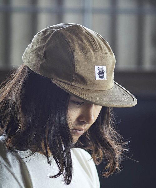 GRIP SWANY（グリップスワニー）の「GRIP SWANY / ファイアープルーフ キャンプ キャップ（キャップ・メンズ・ブラック/オリーブ/サンドベージュ・FREE）」の6枚目の写真
