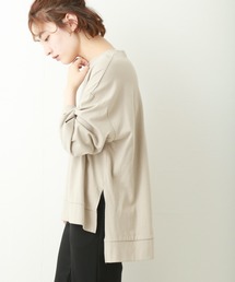 n'ee-ne | 《Web限定オリジナル》コットン00％天竺のビックシルエットTシャツ(Tシャツ/カットソー)