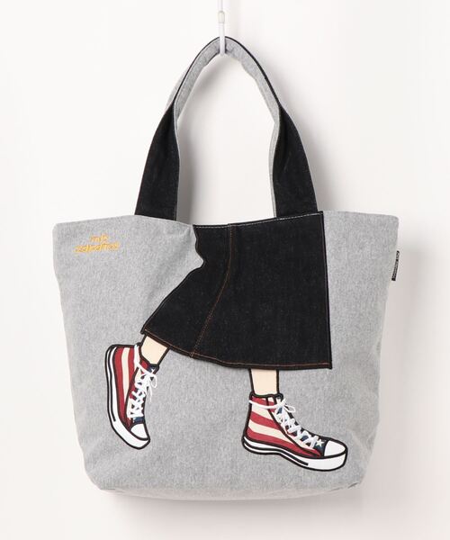 mis zapatos(ミス サパト)の「ロングスカートトート(トートバッグ・レディース・ブラック/ネイビー/グレー/オフホワイト/カーキ/ピンク・ONE SIZE)」の3枚目の写真