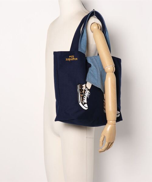 mis zapatos(ミス サパト)の「ロングスカートトート(トートバッグ・レディース・ブラック/ネイビー/グレー/オフホワイト/カーキ/ピンク・ONE SIZE)」の10枚目の写真