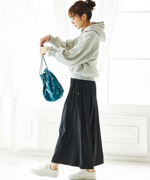 GeeRA（ジーラ）の「合繊素材スカーチョ（その他パンツ・レディース・ブラック/カーキ/ピンク・MEDIUM/LARGE/X-LARGE）」の8枚目の写真