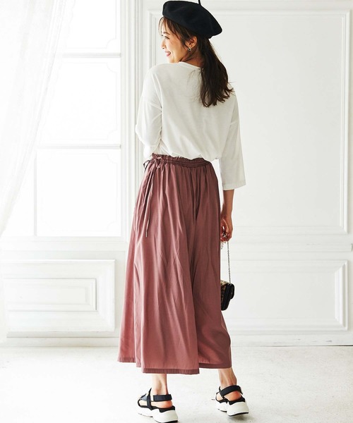 GeeRA（ジーラ）の「合繊素材スカーチョ（その他パンツ・レディース・ブラック/カーキ/ピンク・MEDIUM/LARGE/X-LARGE）」の15枚目の写真