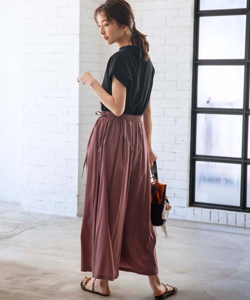 GeeRA（ジーラ）の「合繊素材スカーチョ（その他パンツ・レディース・ブラック/カーキ/ピンク・MEDIUM/LARGE/X-LARGE）」の22枚目の写真
