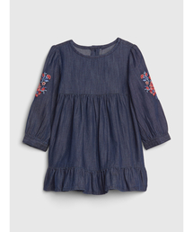 GAP | 刺しゅうデニムワンピース (ベビー)(ワンピース)
