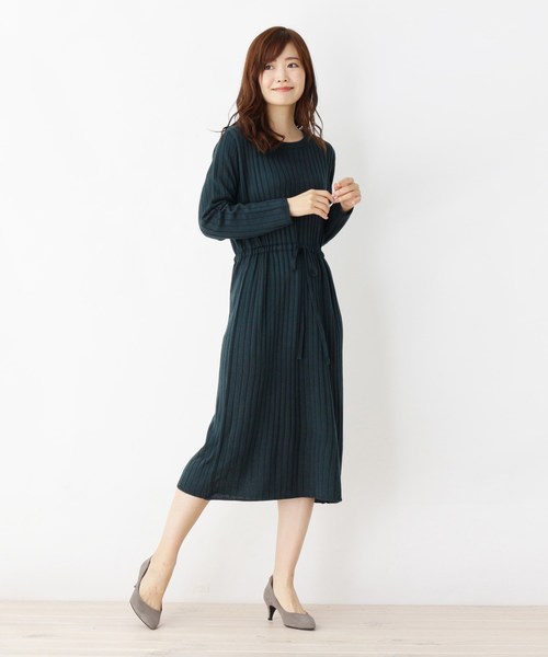 アンチピリングリブワンピース