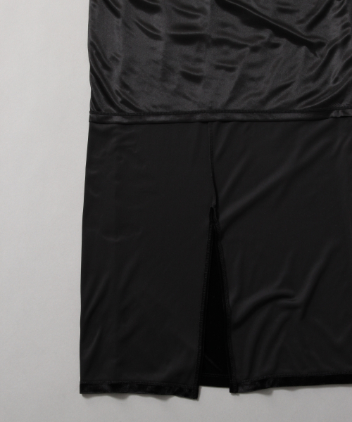 LOWRYS FARM（ローリーズファーム）の「カラーベロアタイトスカート　855291（スカート・レディース・ブラック/イエロー/グレー・FREE）」の9枚目の写真