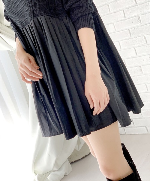 ネット限定 ワンピース Stin Me ニットドッキングミニマムワンピース ワンピース ワンピース Narcissus ナルシス のファッション