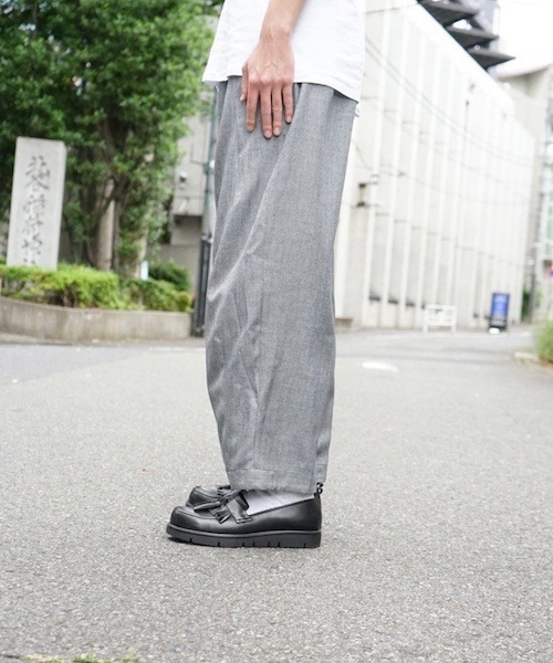 Milok（ミロック）の「EASY SUMMER TROUSERS（スラックス・メンズ・グレー/オリーブ・44/46）」の10枚目の写真