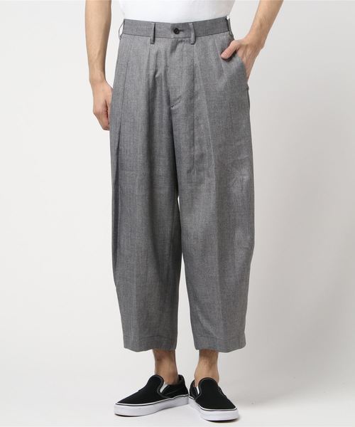 Milok（ミロック）の「EASY SUMMER TROUSERS（スラックス・メンズ・グレー/オリーブ・44/46）」の3枚目の写真