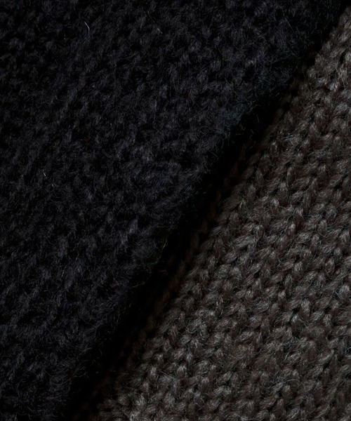 n'ee-ne(ネーネ)の「モヘアタッチ切替ニット(ニット/セーター・レディース・アイボリー/ブラック/ブラウン/ベージュ・FREE)」の19枚目の写真