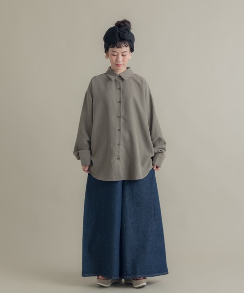 Libra Cue（リブラ キュー）の「Libra デニムワイドパンツ（デニムパンツ・レディース・ブルー・LARGE/MEDIUM）」の7枚目の写真