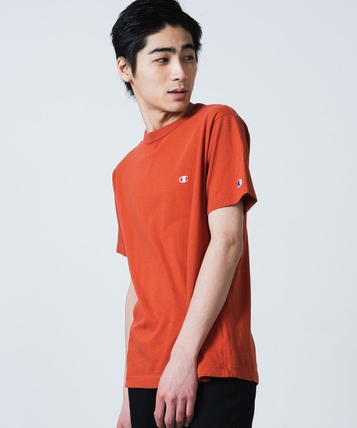 Champion(チャンピオン)の「WEGO/【一部店舗限定】Champion チャンピオン 刺繍半袖Tシャツ(Tシャツ/カットソー・メンズ・ホワイト/ブラック/ネイビー/レッド/ライム/イエロー/オートミール/杢グレー/ダークグリーン/ターコイズブルー/ライトイエロー/オレンジ系その他/ブラウン・SMALL/MEDIUM/LARGE/X-LARGE)」の13枚目の写真