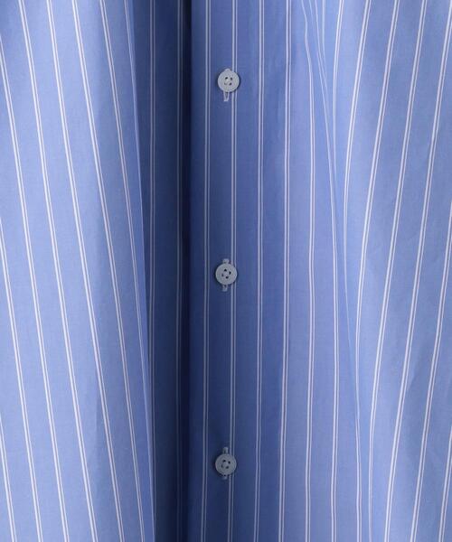 ATON(エイトン)の「<ATON(エイトン)>ストライプ オーサイズ シャツ(シャツ/ブラウス・メンズ・コバルトブルー・2/4/6)」の3枚目の写真