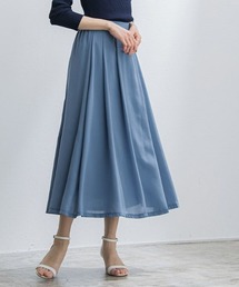 裏地付きシフォンフレアスカート