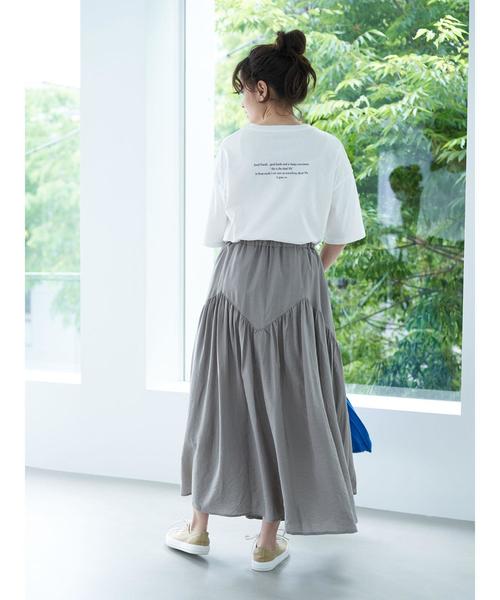 AMERICAN HOLIC（アメリカンホリック）の「バックロゴBIGカットプルオーバー1（Tシャツ/カットソー・レディース・オフホワイト/ブラック・FREE）」の9枚目の写真