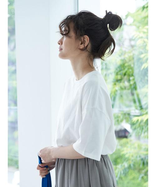 AMERICAN HOLIC（アメリカンホリック）の「バックロゴBIGカットプルオーバー1（Tシャツ/カットソー・レディース・オフホワイト/ブラック・FREE）」の11枚目の写真