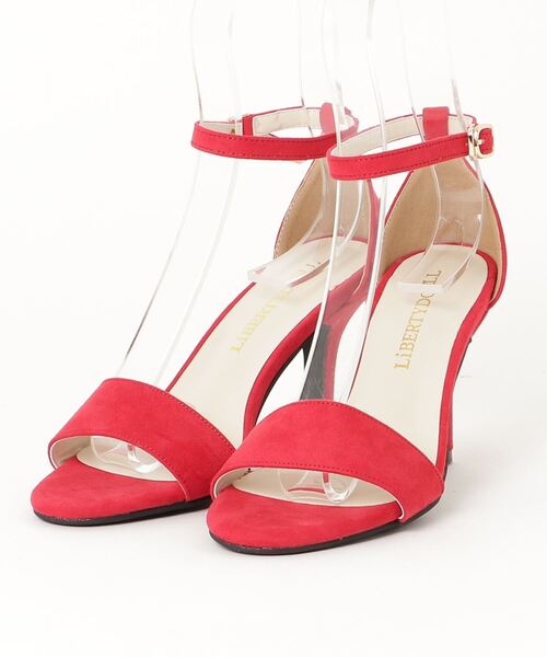 Dior 赤 ストラップサンダル LibertyDoll サンダル 8cmヒール アンクルストラップサンダル