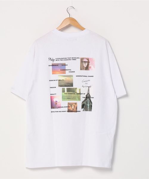 Pledge（プレッジ）の「『pledge』ビッグシルエット　バックプリントＴシャツ（Tシャツ/カットソー・レディース・ホワイト系その他/ブラック系その他/ホワイト系その他2/ホワイト系その他3/ホワイト系その他4/ホワイト系その他5/ホワイト系その他6/ブラック系その他2/ブラック系その他3/ブラック系その他4/ブラック系その他5/ブラック系その他6・LARGE/MEDIUM）」の15枚目の写真
