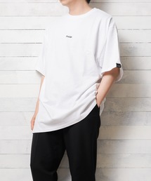 『pledge』ビッグシルエット バックプリントTシャツ