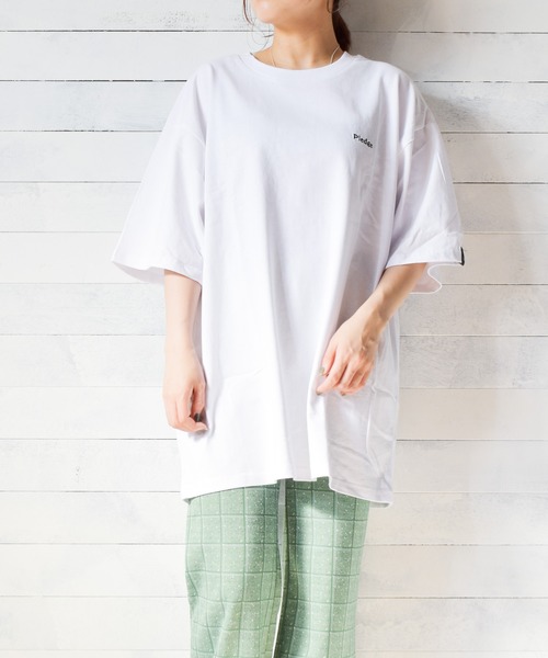 Pledge（プレッジ）の「『pledge』ビッグシルエット　バックプリントＴシャツ（Tシャツ/カットソー・レディース・ホワイト系その他/ブラック系その他/ホワイト系その他2/ホワイト系その他3/ホワイト系その他4/ホワイト系その他5/ホワイト系その他6/ブラック系その他2/ブラック系その他3/ブラック系その他4/ブラック系その他5/ブラック系その他6・LARGE/MEDIUM）」の6枚目の写真