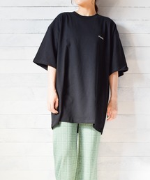 『pledge』ビッグシルエット バックプリントTシャツ