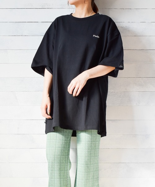 Pledge（プレッジ）の「『pledge』ビッグシルエット　バックプリントＴシャツ（Tシャツ/カットソー・レディース・ホワイト系その他/ブラック系その他/ホワイト系その他2/ホワイト系その他3/ホワイト系その他4/ホワイト系その他5/ホワイト系その他6/ブラック系その他2/ブラック系その他3/ブラック系その他4/ブラック系その他5/ブラック系その他6・LARGE/MEDIUM）」の11枚目の写真